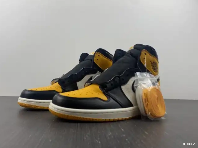 TBK Yellow Air OG 1 High 555088-711 Toe Jordan 0602